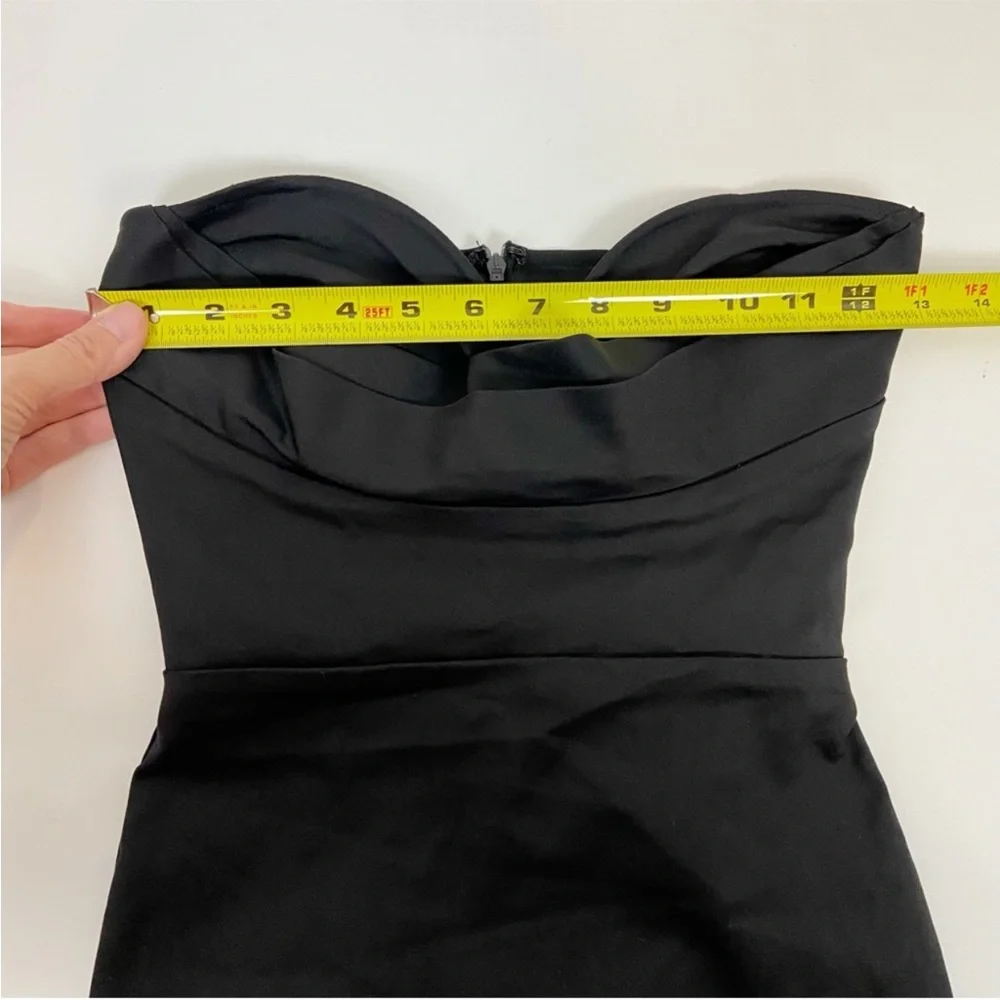 More To Come Sophia Strapless Midi Dress in Black - Picture 3 of 9